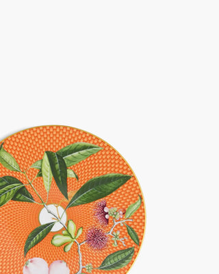Raynaud Trésor Fleuri coupe dinner plate in Limoges porcelain with coloured decoration
