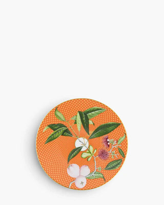 Raynaud Trésor Fleuri coupe dinner plate in Limoges porcelain with coloured decoration