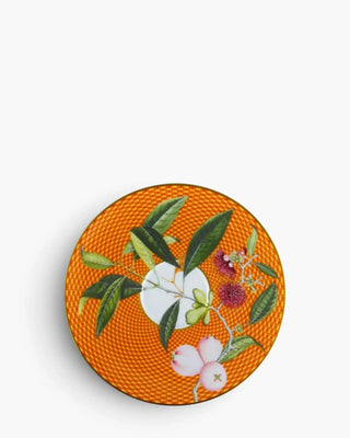 Raynaud Trésor Fleuri tea cup with saucer in Limoges porcelain with coloured decoration