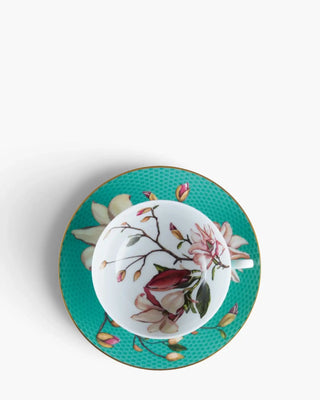 Raynaud Trésor Fleuri tea cup with saucer in Limoges porcelain with coloured decoration
