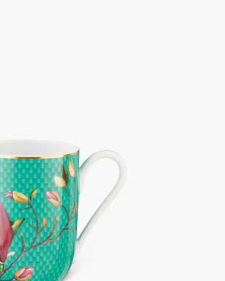 Raynaud Trésor Fleuri mug in Limoges porcelain with coloured decoration