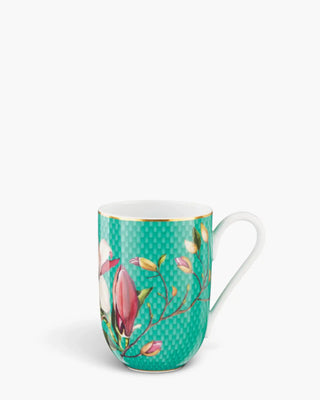 Raynaud Trésor Fleuri mug in Limoges porcelain with coloured decoration