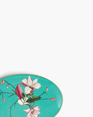 Raynaud Trésor Fleuri oval side plate in Limoges porcelain with coloured decoration