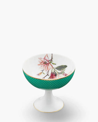 Raynaud Trésor Fleuri sundae cup in Limoges porcelain with coloured decoration