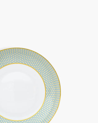 Raynaud Trésor coupe deep plate in Limoges porcelain with coloured decoration