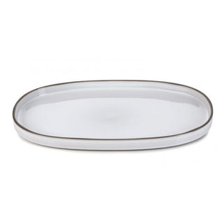 Revol Caractère oval plate 35.5x21.8 cm. Revol White Cumulus - Buy now on ShopDecor - Discover the best products by REVOL design