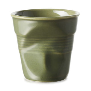 Revol Crumple Cups By Ressource espresso cup 8 cl. Revol Green Garrigue - Buy now on ShopDecor - Discover the best products by REVOL design