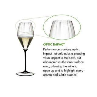 Riedel Fatto A Mano Performance Champagne Glass Black Stem - Buy now on ShopDecor - Discover the best products by RIEDEL design