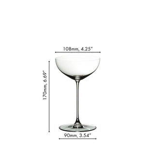 Riedel Veritas Coupe/Cocktail set 2 glasses - Buy now on ShopDecor - Discover the best products by RIEDEL design