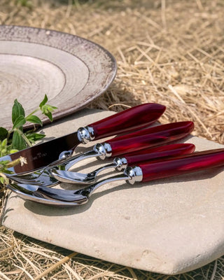Rivadossi Sandro | Agata polished stainless steel cutlery set with PMMA handle - Buy now on ShopDecor - Discover the best products by RIVADOSSI SANDRO design