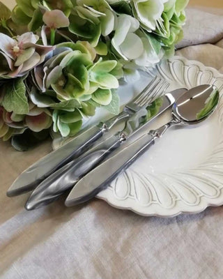 Rivadossi Sandro | Agata polished stainless steel cutlery set with PMMA handle - Buy now on ShopDecor - Discover the best products by RIVADOSSI SANDRO design