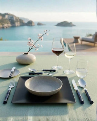 Rivadossi Sandro | Bamboo polished stainless steel cutlery set with PMMA handle - Buy now on ShopDecor - Discover the best products by RIVADOSSI SANDRO design