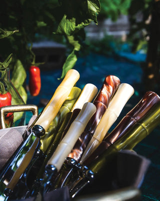 Rivadossi Sandro | Bamboo polished stainless steel cutlery set with PMMA handle - Buy now on ShopDecor - Discover the best products by RIVADOSSI SANDRO design