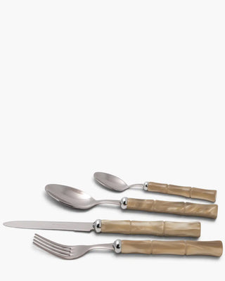 Rivadossi Sandro | Bamboo polished stainless steel cutlery set with PMMA handle Champagne 02 Set 24 - Buy now on ShopDecor - Discover the best products by RIVADOSSI SANDRO design