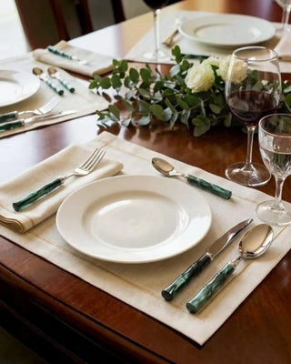 Rivadossi Sandro | Bamboo polished stainless steel cutlery set with PMMA handle - Buy now on ShopDecor - Discover the best products by RIVADOSSI SANDRO design