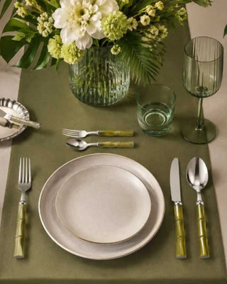 Rivadossi Sandro | Bamboo polished stainless steel cutlery set with PMMA handle - Buy now on ShopDecor - Discover the best products by RIVADOSSI SANDRO design