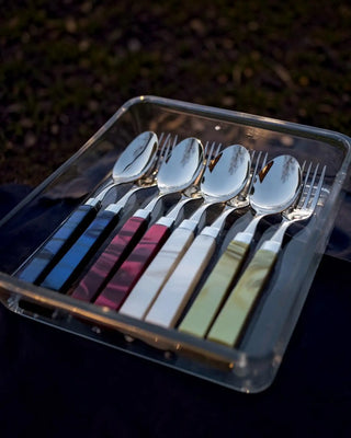 Rivadossi Sandro | Charme polished stainless steel cutlery set with PMMA handle - Buy now on ShopDecor - Discover the best products by RIVADOSSI SANDRO design