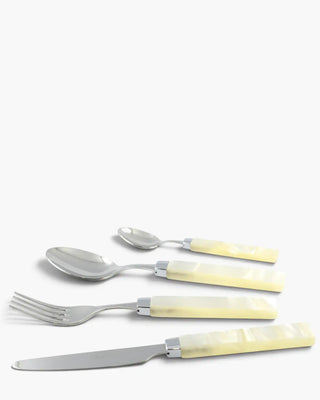 Rivadossi Sandro | Charme polished stainless steel cutlery set with PMMA handle Ivory 12 Set 24 - Buy now on ShopDecor - Discover the best products by RIVADOSSI SANDRO design