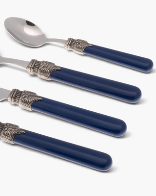 Rivadossi Sandro | Classic polished stainless steel cutlery set with ABS handle and antique finish ring - Buy now on ShopDecor - Discover the best products by RIVADOSSI SANDRO design