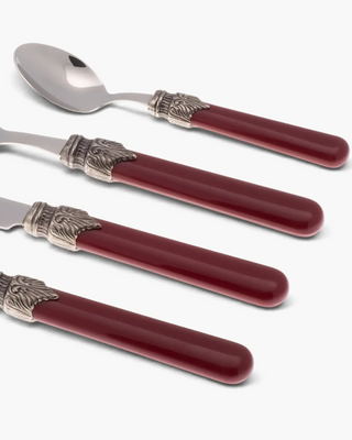 Rivadossi Sandro | Classic polished stainless steel cutlery set with ABS handle and antique finish ring - Buy now on ShopDecor - Discover the best products by RIVADOSSI SANDRO design