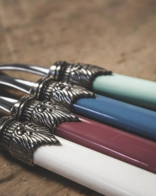 Rivadossi Sandro | Classic polished stainless steel cutlery set with ABS handle and antique finish ring - Buy now on ShopDecor - Discover the best products by RIVADOSSI SANDRO design