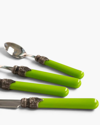 Rivadossi Sandro | Classic polished stainless steel cutlery set with ABS handle and antique finish ring - Buy now on ShopDecor - Discover the best products by RIVADOSSI SANDRO design