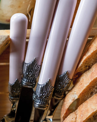 Rivadossi Sandro | Classic polished stainless steel cutlery set with ABS handle and antique finish ring - Buy now on ShopDecor - Discover the best products by RIVADOSSI SANDRO design