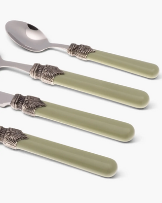 Rivadossi Sandro | Classic polished stainless steel cutlery set with ABS handle and antique finish ring - Buy now on ShopDecor - Discover the best products by RIVADOSSI SANDRO design