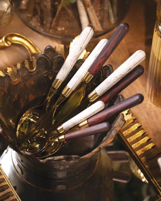 Rivadossi Sandro | Cortina Oro gold PVD-coated stainless steel cutlery set with PBT handle - Buy now on ShopDecor - Discover the best products by RIVADOSSI SANDRO design