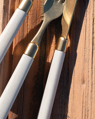 Rivadossi Sandro | Cortina Oro gold PVD-coated stainless steel cutlery set with PBT handle - Buy now on ShopDecor - Discover the best products by RIVADOSSI SANDRO design