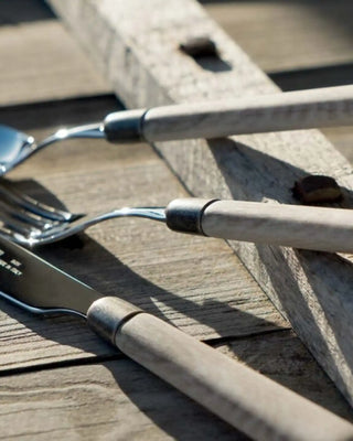 Rivadossi Sandro | Cortina polished stainless steel cutlery set with PBT handle and antique finish ring - Buy now on ShopDecor - Discover the best products by RIVADOSSI SANDRO design