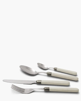 Rivadossi Sandro | Cortina polished stainless steel cutlery set with PBT handle and antique finish ring Larch 12 Set 24 - Buy now on ShopDecor - Discover the best products by RIVADOSSI SANDRO design