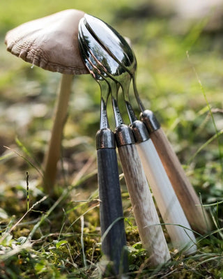 Rivadossi Sandro | Cortina polished stainless steel cutlery set with PBT handle and antique finish ring - Buy now on ShopDecor - Discover the best products by RIVADOSSI SANDRO design