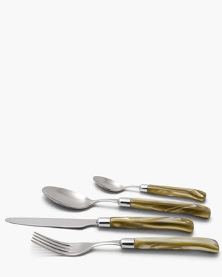 Rivadossi Sandro | Giada polished stainless steel cutlery set with PMMA handle Champagne 02 Set 24 - Buy now on ShopDecor - Discover the best products by RIVADOSSI SANDRO design