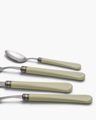 Rivadossi Sandro | Giulietta Antico stone-washed stainless steel cutlery set with PBT handle and antique finish ring - Buy now on ShopDecor - Discover the best products by RIVADOSSI SANDRO design
