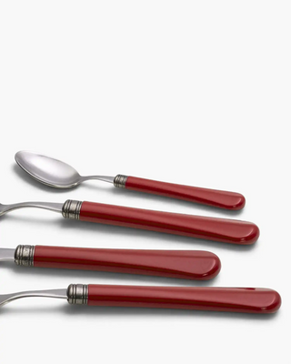 Rivadossi Sandro | Giulietta Antico stone-washed stainless steel cutlery set with PBT handle and antique finish ring - Buy now on ShopDecor - Discover the best products by RIVADOSSI SANDRO design