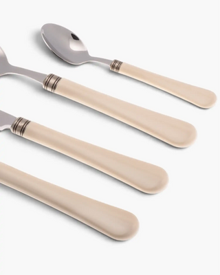 Rivadossi Sandro | Giulietta polished stainless steel cutlery set with PBT handle and antique finish ring - Buy now on ShopDecor - Discover the best products by RIVADOSSI SANDRO design
