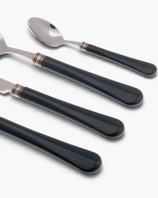 Rivadossi Sandro | Giulietta polished stainless steel cutlery set with PBT handle and antique finish ring - Buy now on ShopDecor - Discover the best products by RIVADOSSI SANDRO design