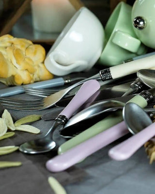 Rivadossi Sandro | Giulietta polished stainless steel cutlery set with PBT handle and antique finish ring - Buy now on ShopDecor - Discover the best products by RIVADOSSI SANDRO design