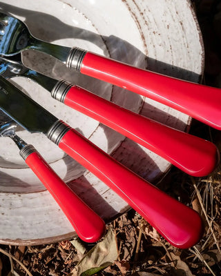 Rivadossi Sandro | Giulietta polished stainless steel cutlery set with PBT handle and antique finish ring - Buy now on ShopDecor - Discover the best products by RIVADOSSI SANDRO design