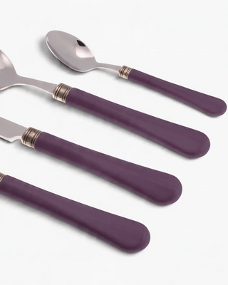 Rivadossi Sandro | Giulietta polished stainless steel cutlery set with PBT handle and antique finish ring - Buy now on ShopDecor - Discover the best products by RIVADOSSI SANDRO design