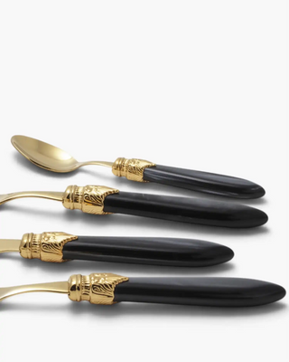 Rivadossi Sandro | Laura Oro gold PVD-coated stainless steel cutlery set with PMMA handle - Buy now on ShopDecor - Discover the best products by RIVADOSSI SANDRO design