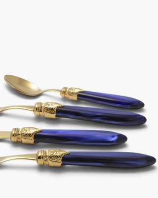 Rivadossi Sandro | Laura Oro gold PVD-coated stainless steel cutlery set with PMMA handle - Buy now on ShopDecor - Discover the best products by RIVADOSSI SANDRO design