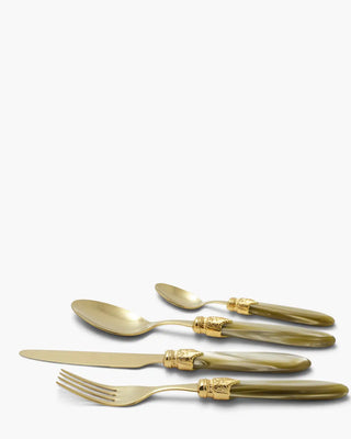 Rivadossi Sandro | Laura Oro gold PVD-coated stainless steel cutlery set with PMMA handle Champagne 02 Set 24 - Buy now on ShopDecor - Discover the best products by RIVADOSSI SANDRO design