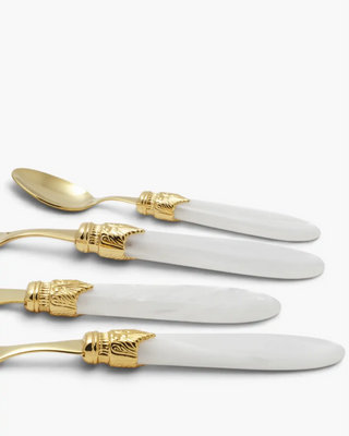 Rivadossi Sandro | Laura Oro gold PVD-coated stainless steel cutlery set with PMMA handle - Buy now on ShopDecor - Discover the best products by RIVADOSSI SANDRO design