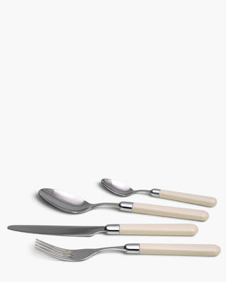 Rivadossi Sandro | Pastello polished stainless steel cutlery set with PBT handle Ivory 12 Set 24 - Buy now on ShopDecor - Discover the best products by RIVADOSSI SANDRO design