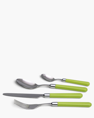 Rivadossi Sandro | Pastello polished stainless steel cutlery set with PBT handle Light Green 06 Set 24 - Buy now on ShopDecor - Discover the best products by RIVADOSSI SANDRO design
