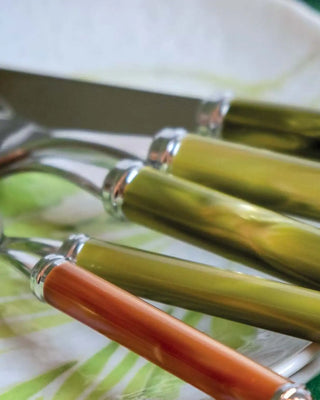 Rivadossi Sandro | Rodi polished stainless steel cutlery set with PMMA handle - Buy now on ShopDecor - Discover the best products by RIVADOSSI SANDRO design