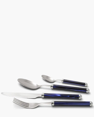 Rivadossi Sandro | Rodi polished stainless steel cutlery set with PMMA handle Blue 05 Set 24 - Buy now on ShopDecor - Discover the best products by RIVADOSSI SANDRO design