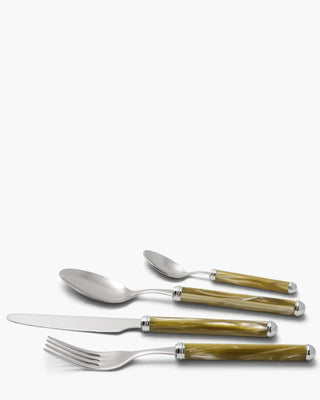 Rivadossi Sandro | Rodi polished stainless steel cutlery set with PMMA handle Champagne 02 Set 24 - Buy now on ShopDecor - Discover the best products by RIVADOSSI SANDRO design
